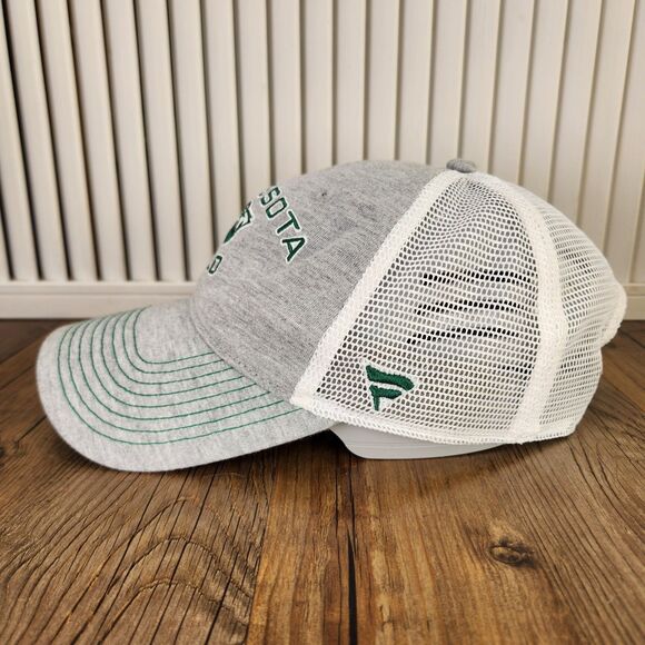 Minnesota Wild Fanatics Snapback Trucker Hat Cap Gray Green Mesh NHL Hockey - Picture 6 of 9